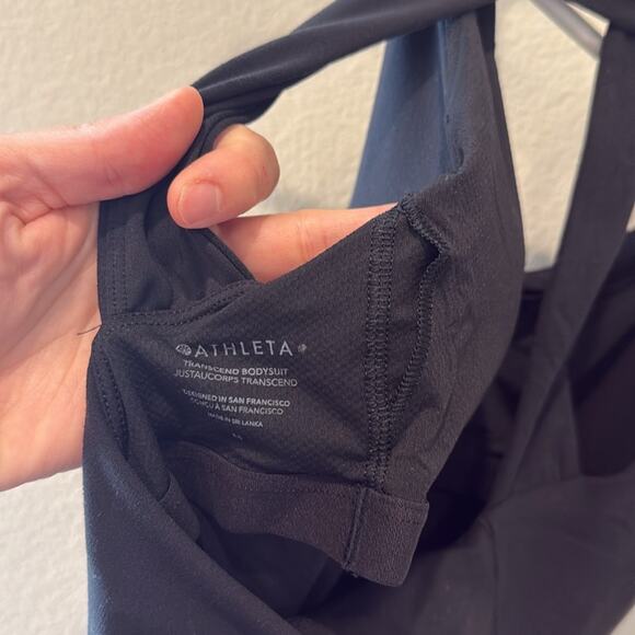 Athleta Transcend Black Sleeveless 7/8 Jumpsuit NWT Women’s Medium M - Picture 9 of 9